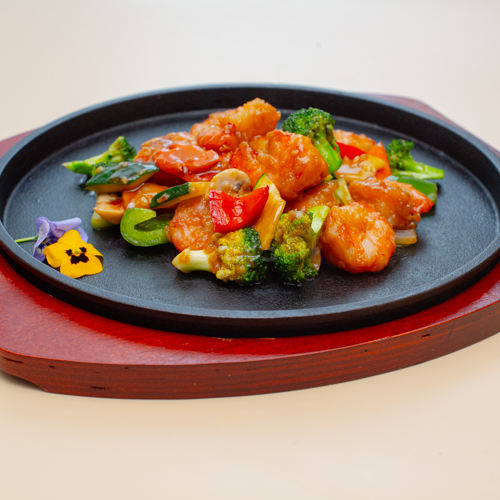 Scampi à la plaque